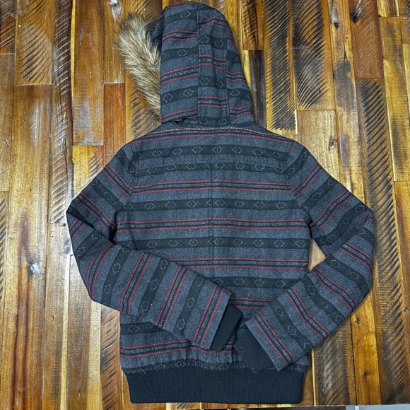 Charcoal Hooded Roxy Jacket - Picture 6 of 13